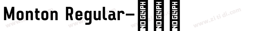 Monton Regular字体转换